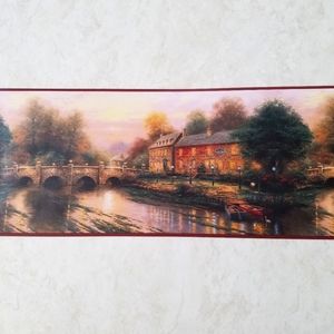 Wallpaper Border Thomas Kinkade Lamplight Inn